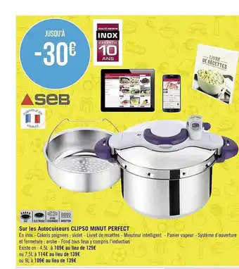 Géant Casino Autocuiseur clipso minut perfect seb offre