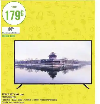 Géant Casino Tv led 40 offre