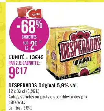 Desperados Original 5,9%vol