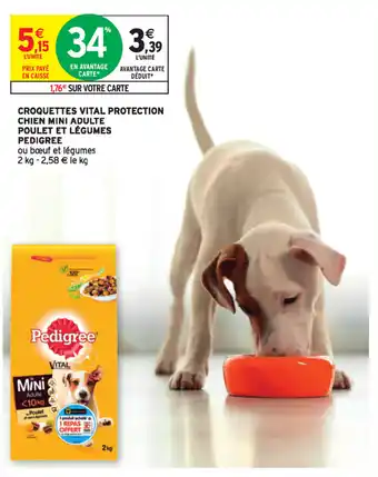 Intermarché Croquettes Vital Protection Chien Mini Adulte offre