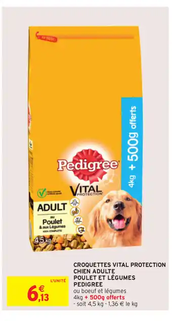 Intermarché Croquettes Vital Protection Chien Adulte offre
