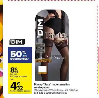 Carrefour Dim up offre