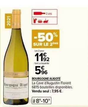 Bourgogne aligoté la cave d'augustin florent