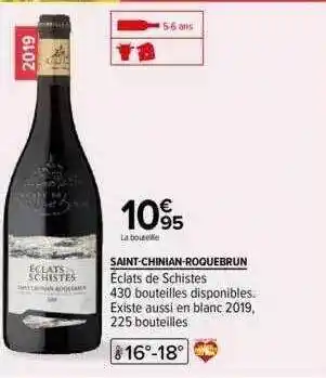 Saint-chinian-roquebrun éclats de schistes