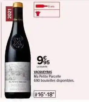 Carrefour Vacqueyras ma petite parcelle offre