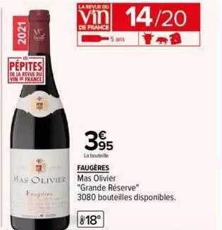 Carrefour Faugères mas olivier offre