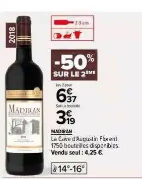 Carrefour Madiran la cave d'augustin florent offre