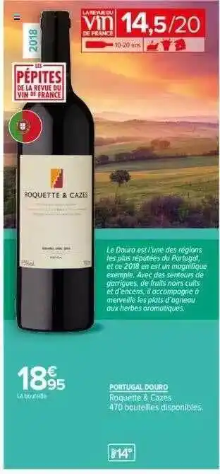 Carrefour Portugal douro roquette & cazes offre