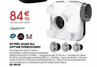 Kit vmc simple flux city'air hygrocomut autogyre