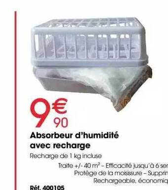 Brico Pro Absorbeur d'humidité avec recharge offre