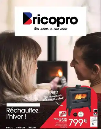 Brico Pro Poêle à bois le cube offre