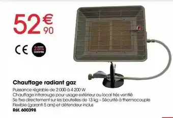 Chauffage radiant gaz