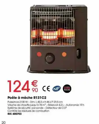 Poêle à mèche r131c2