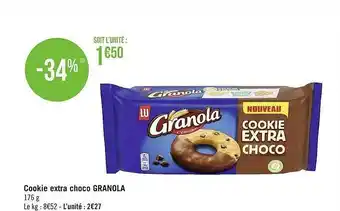 Géant Casino Cookie extra choco granola offre