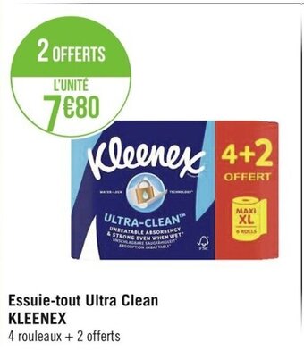 Géant Casino Essuie-Tout Ultra Clean Kleenex offre