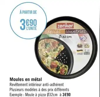 Géant Casino Moules En Métal offre