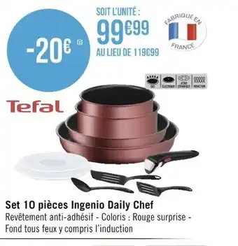 Géant Casino Ser 10 Piéces Ingenio Daily Chef offre