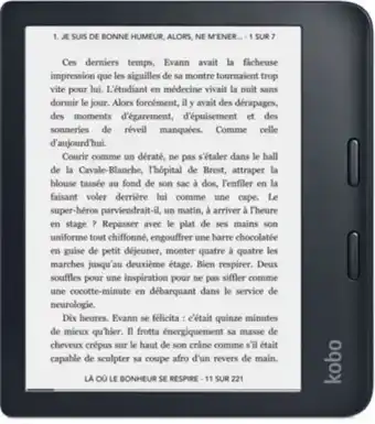 Boulanger Liseuse ebook kobo libra 2 - noire - 7" bt 32go offre