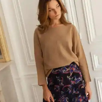 3s. x le vestiaire - pull col bateau mélange cachemire - promo mode femme
