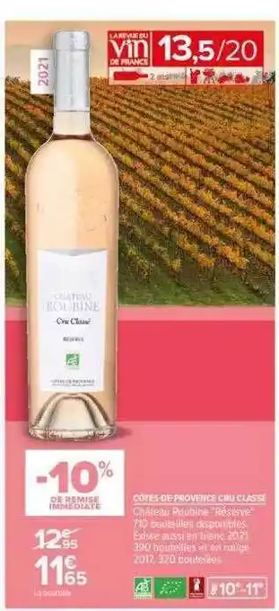 Carrefour Côtes-de-provence cru classé offre