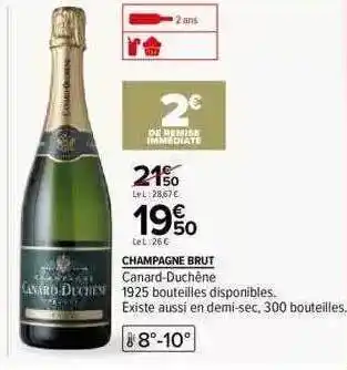 Carrefour Champagne brut canard-duchêne offre