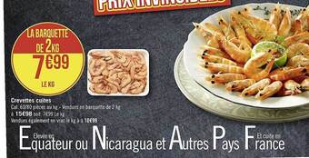 Géant Casino Crevettes cuites offre