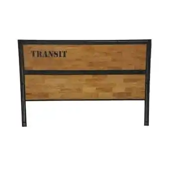 Pier Import Tête de lit hévéa recyclé naturel et métal noirci 180x120cm docker offre