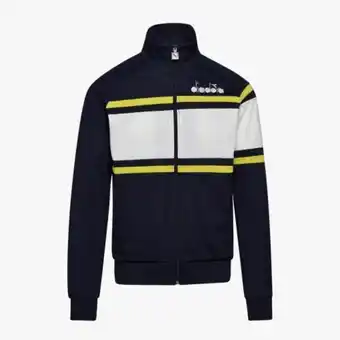 3 suisses Diadora - veste de sport homme bleu marine 80s - promo les essentiels homme offre