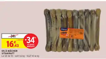 Intermarché Os à mâcher Vitakraft offre