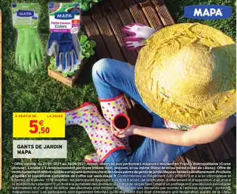 Gants de Jardin Mapa