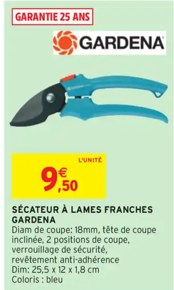 Sécateur à Lames Franches Gardena