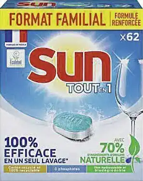 Tablettes Lave-Vaiselles Tout en 1 Standard Efficace et respectueux