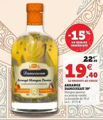Arrange damoiseau 30°