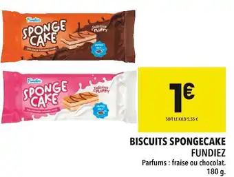 Supeco Fundiez biscuits spongecake offre