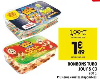 Supeco Jouy & co bonbons tubo offre