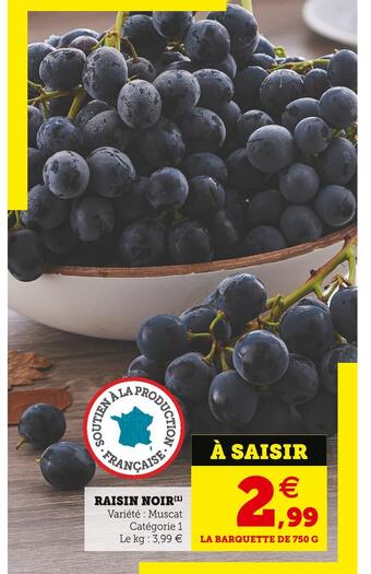 U Express Raisin noir offre