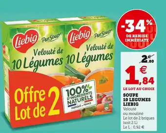 Super U Liebig soupe 10 legumes offre