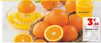 Super U Orange a jus offre