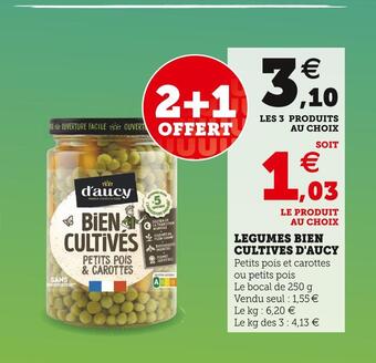 Super U D'aucy legumes bien cultives offre