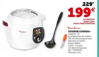 Super U Moulinex cuiseur cookeo+ offre