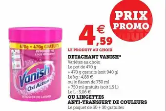 Hyper U Detachant vanish offre