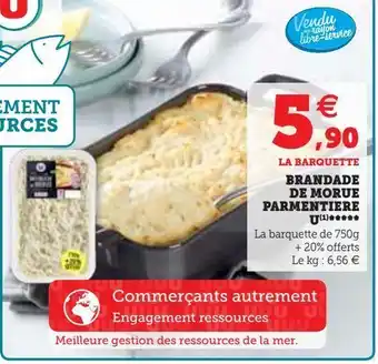 Hyper U Brandade de morue parmentiere u offre