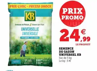 Hyper U Semence de gazon universel kb offre