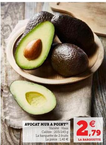 Hyper U Avocat mur a point offre