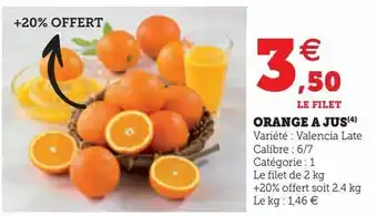 Hyper U Orange a jus offre