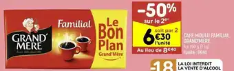 Leader Price Café moulu familial grand'mère offre