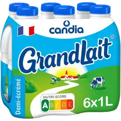 U Express Lait uht demi-ecreme de fermes selectionnees grandlait offre