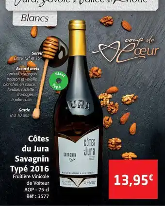 Colruyt Cotes du jura savagnin typé 2016 offre