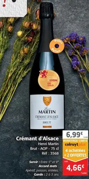 Colruyt Crémant d'alsace offre