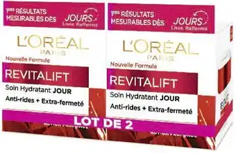 Casino Supermarchés Soin Hydratant Jour Anti-rides + Extra-fermeté Revitalift offre